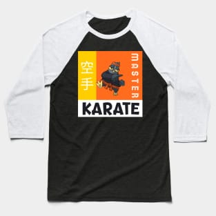 Karate Bird Baseball T-Shirt